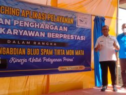 Bupati Aceh Jaya Launching Aplikasi SIMADA BLUD SPAM Tirta Mon Mata.