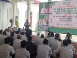 Pengurus DPD Barisan Muda Umat Aceh Jaya Diresmikan.