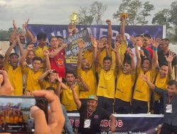 Turnamen Desa Tungkop Dijuarai Persegel FC Lewat Gol Pinalti 4-2 Melawan PSM Kota Padang Aceh Barat