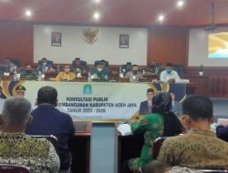 BAPPEDA Aceh Jaya Lakukan Konsultasi Publik Rencana Program  Pembangunan 2023/2026