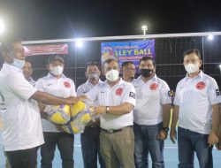 Bupati Aceh Jaya Buka Langsung Ajang Turnamen Volly Drs. H. T. Irfan TB Cup Lapangan Lavendos Lamno