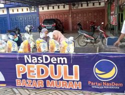 Nasdem Buka Lapak Sembako Murah Bagi Masyarakat Aceh Jaya