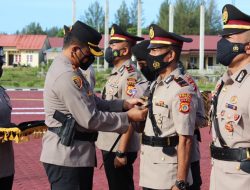 Kapolres Aceh Jaya Lakukan Sertijab Dua Kasat dan Mutasi Satu Jabatan Kapolsek