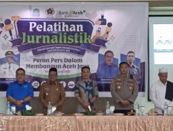 PWI Aceh Jaya Berikan Pelatihan Jurnalistik Terhadap Kehumasan SKPK Dan Lounching Website