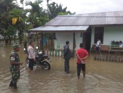 Curah Hujan Meningkat, Babinsa dan Babinkamtibmas Ingatkan Warga Siaga Bencana Alam