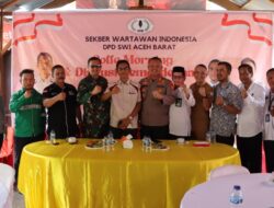 Dandim 0105/Abar dan Kapolres Ikuti Coffe Morning dan Diskusi Kemerdekaan DPD SWI Aceh Barat