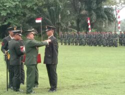 Peringatan HUT Ke – 77 TNI, Kodim 0114/Aceh Jaya Ditandai Penganugerahan Satya Lencana dan Santuni Purnawirawan