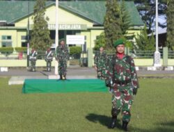 Kasdim 0114/Aceh Jaya Pimpin Upacara Bendera Rutin Mingguan