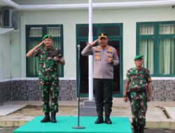 TNI-POLRI Laksanakan Apel Gabungan di Makodim Aceh Barat Untuk Memperkuat Sinergitas 