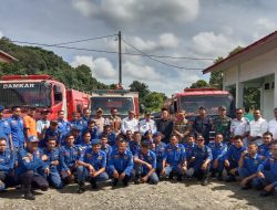 Bekali Diklatsar Bagi Petugas Damkar, BPBK Aceh Jaya Terima Armada Damkar Baru