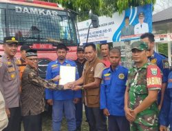 Pasca Insiden Kebakaran, BPBK Aceh Jaya Serahkan Armada Damkar untuk Pos Lamno Jaya