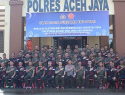 Soliditas TNI-Polri, Polres dan Kodim 0114/Aceh Jaya Adakan Olahraga Bersama