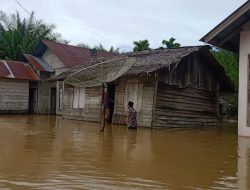 Hujan Deras Disertai Angin Kencang Landa Nagan Raya, Sejumlah Daerah di Genangi Banjir