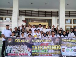 Pemkab Aceh Jaya Kirim Atlet Berlaga di Event Indonesia Taekwondo Championship Sumatera Utara