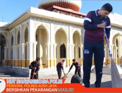 Sambut Hari Bhayangkara Ke 77, Polres Aceh Jaya Gelar Bhakti Sosial di Pekarangan Masjid