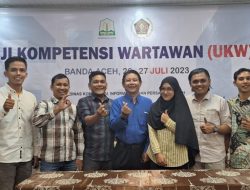 PWI Aceh Jaring 33 Wartawan Kompeten Melalui UKW Ke-16