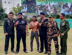 Letkol Inf Fairuzzabadi, Pimpin Upacara HUT TNI ke 78 di Halaman Makodim 0116 Nagan Raya