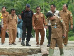 Tinjau Peningkatan Kondisi Darurat Banjir, Pj Bupati Aceh Jaya Pastikan Debet Luapan DAS