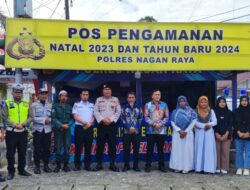 Sekda Nagan Raya Kunjungi Posko Pengamanan Operasi Lilin Seulawah 2023, Sambut Nataru 2024