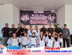 Sejumlah Atlet Binaan Taekwondo Aceh Jaya Ikut UKT