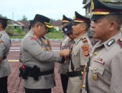 Kapolres Aceh Jaya Sertijab Tiga Kasat dan Dua Kapolsek