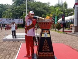 Kirab Obor PON Aceh-Sumut ke XXI Sampai di Nagan Raya, Diterima Sekda Ardimartha