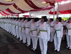 Sebanyak 75 Paskibraka Kabupaten Aceh Jaya Siap Kibarkan Bendera Merah Putih di HUT Ke-79 RI