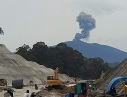 Gunung Merapi Sumatera Sembur Asap Hitam, Hewan Mulai Turun Ke Permukiman Warga