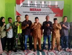 Gampong Gunong Cut Resmi Bentuk Koperasi Merah Putih Syari’ah