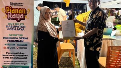 DPMPTSP Terbitkan 53 Izin UMKM Digerai Pelayanan Terpadu Selama Kegiatan Piasan Raya