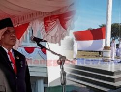 Plt Sekda Juanda Pimpin Upacara Penurunan Bendera HUT ke-80 RI di Aceh Jaya