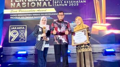 Wakili Aceh Jaya, Puskesmas Lamno Raih Penghargaan Nasional Seva Paramahita Award