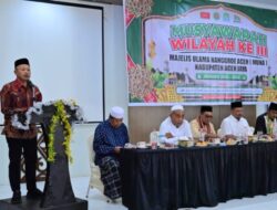 Bupati Safwandi Hadiri dan Buka Muswil Ke-III MUNA Aceh Jaya