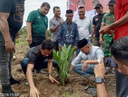 Penanaman Perdana Kebun Sawit Eks Kombatan GAM di Pasie Raya, Safwandi: Perkuat Kemandirian Ekonomi