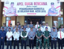 Apel Siaga Karhutla, Polres Aceh Jaya Ajak Sinergi Cegah Karhutla 