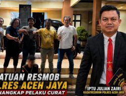Tim Resmob Polres Aceh Jaya Ringkus Terduga Pelaku Curat
