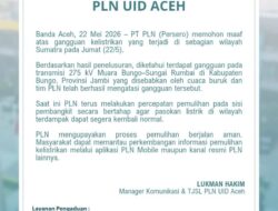 Aceh Padam Massal, Gangguan Transmisi di Jambi Lumpuhkan Pasokan Listrik hingga Picu Kritik