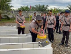 Polres Nagan Raya Ziarah ke TMP, Kobarkan Semangat Hari Bhayangkara ke-80