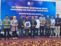 PWI Aceh Libatkan Enam Penguji Nasional dan Daerah dalam UKW Angkatan XXI