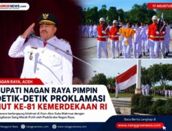 Bupati Nagan Raya Pimpin Upacara Detik-Detik Proklamasi HUT ke-81 RI