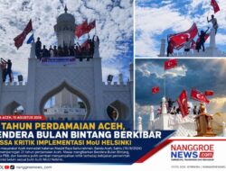 Bendera Bulan Bintang Berkibar di Perayaan Perdamaian Aceh Ke-21