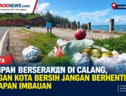 Sampah Berserakan di Calang, Slogan Kota Bersih Jangan Berhenti di Papan Imbauan