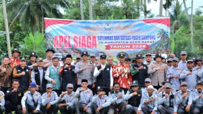 Bupati Aceh Barat Perkuat Satlinmas dan Pageu Gampong Hadapi Gangguan Kamtibmas dan Bencana