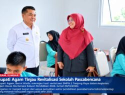 Bupati Agam Tinjau Revitalisasi Sekolah Pascabencana